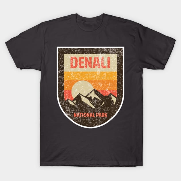 Denali National Park Retro T-Shirt by roamfree